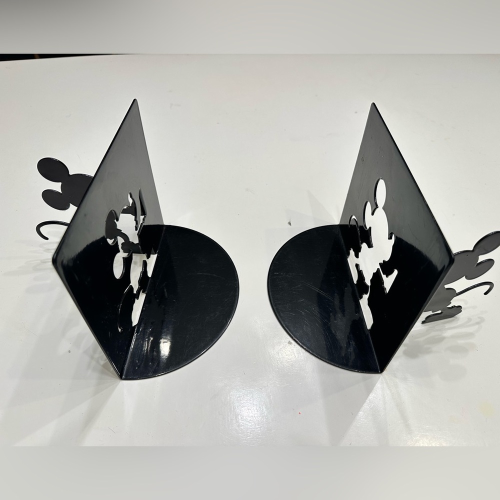 Disney Mickey Mouse Book Ends Michael Graves Metal Book Vintage Rare Collector
